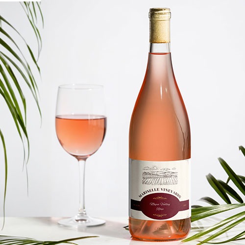 Mariselle Vineyards Rose bottle